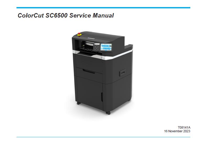 ColorCut SC6500 Service Manual