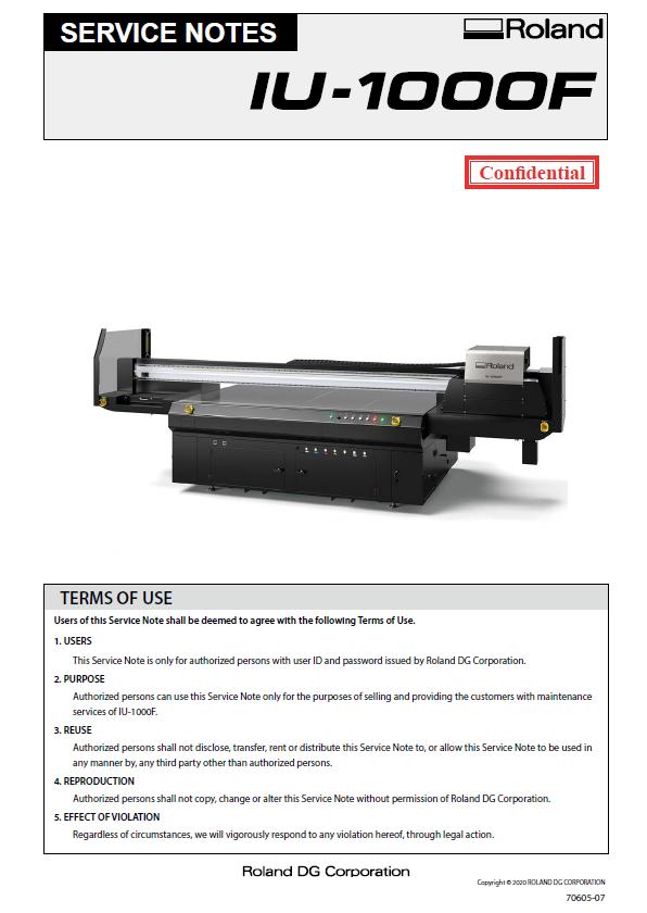 Roland IU-1000F Service Notes