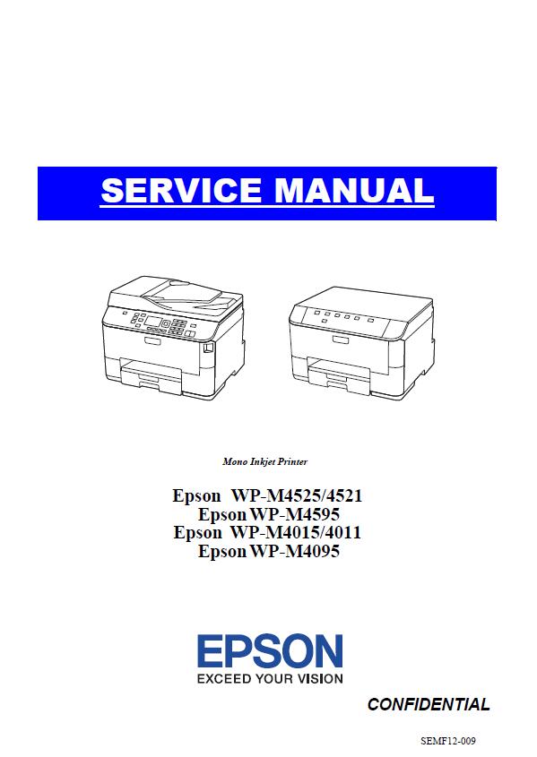 Epson WP-M4011/WP-M4015/WP-M4095/WP-M4521/WP-M4525/WP-M4595 Service Manual