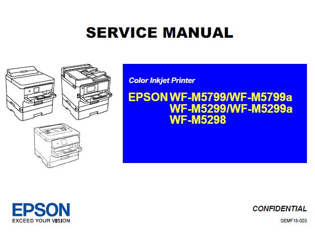 Epson WF-M5799/WF-M5799a/WF-M5299/WF-M5299a/WF-M5298 Service Manual