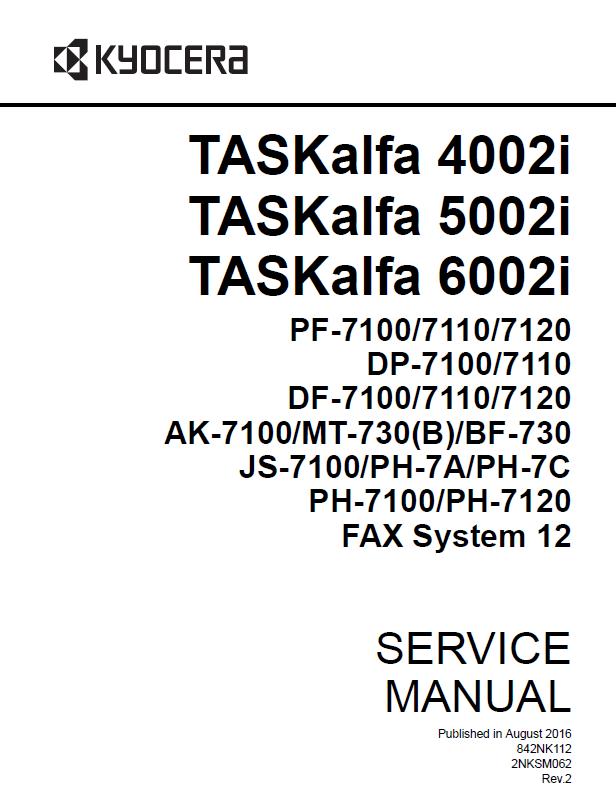 Kyocera TASKalfa 4002i/5002i/6002i Service Manual