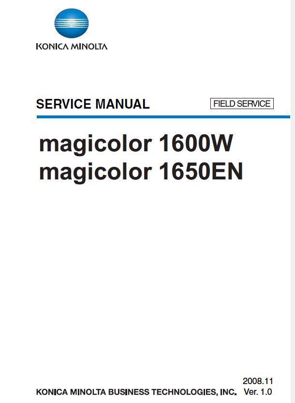 Konica/Minolta magicolor 1600W/magicolor 1650EN Service Manual