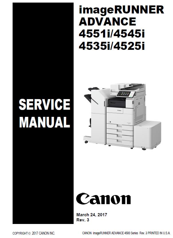 Canon imageRUNNER ADVANCE 4525i/4535i/4545i/4551i Service Manual