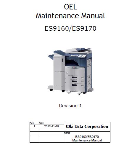 Oki ES9160/ES9170 Service (Maintenance) Manual