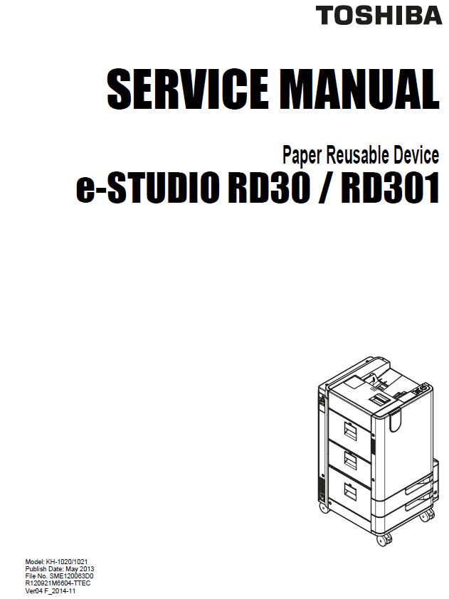 Toshiba e-STUDIO RD30/RD301 Service Manual