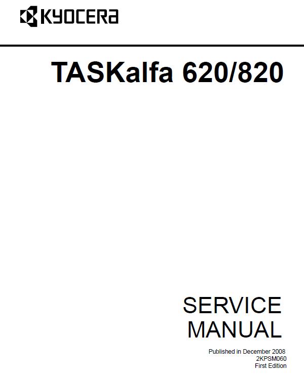 Kyocera TASKalfa 620/TASKalfa 820 Service Manual