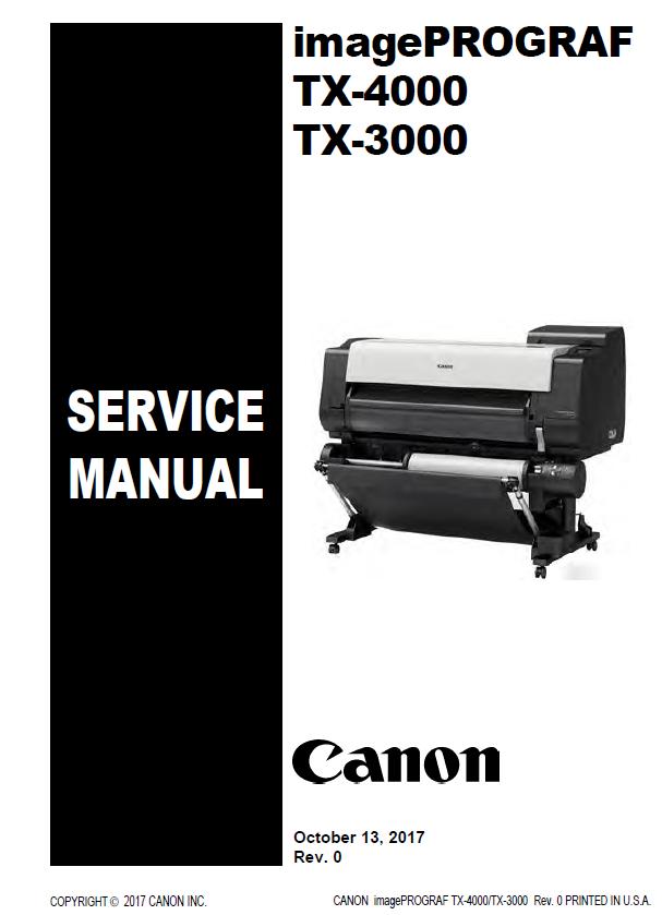 Canon imagePROGRAF TX-3000/TX-4000 Service Manual :: Canon Printers