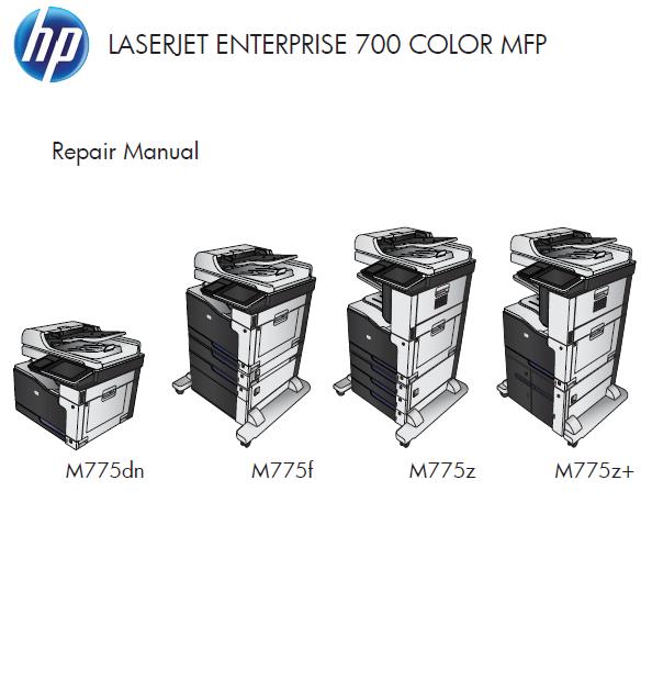 HP LaserJet Enterprise 700 color MFP M775 Service Manual