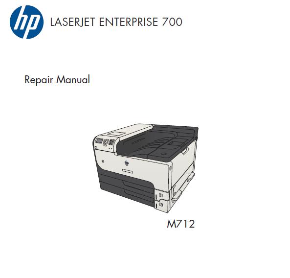 HP LaserJet Enterprise 700 M712 Service Manual