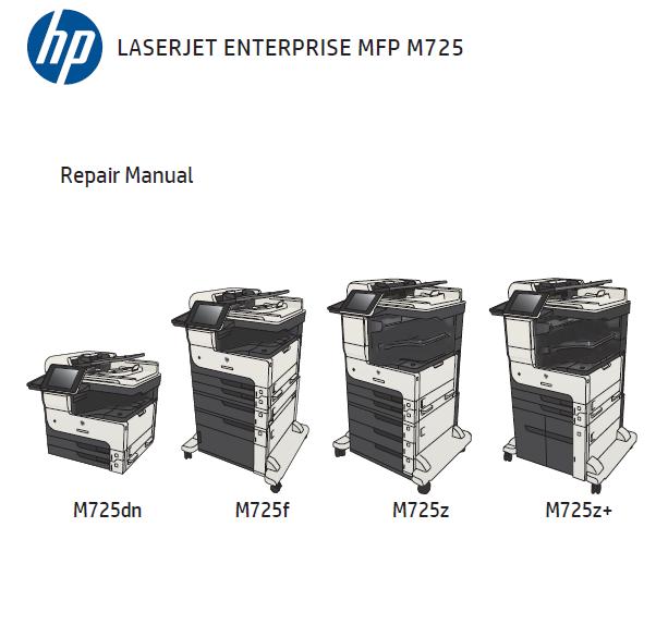 HP LaserJet Enterprise MFP M725/dn/f/z/z+ Service Manual