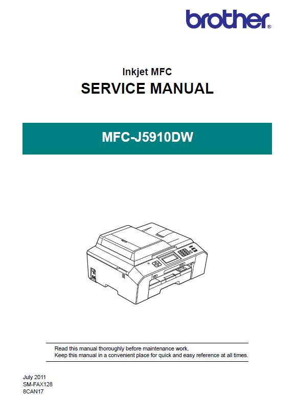 Brother MFCJ5910DW Service Manual