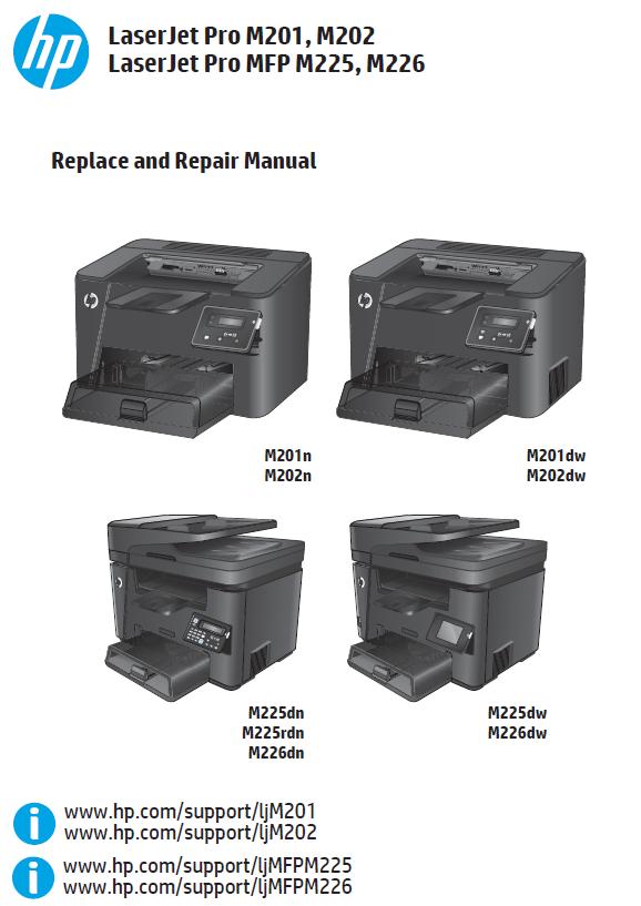 HP LaserJet Pro M201/M202/HP LaserJet Pro MFP M225/M226 Service Manual