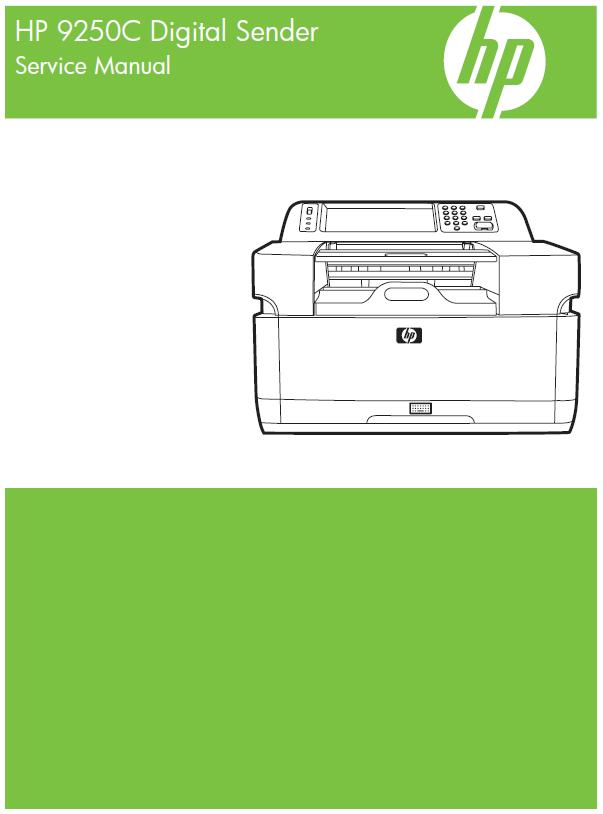 HP 9250C Digital Sender Service Manual