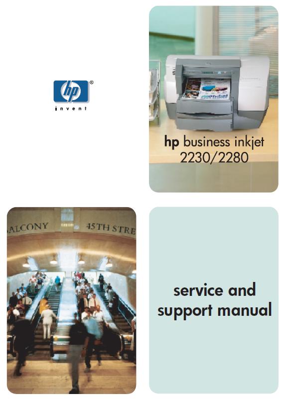 HP Business InkJet 2230/Business InkJet 2280/Business InkJet 2280dn Service Manual