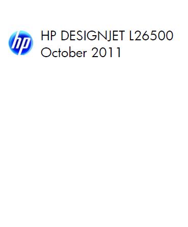 HP Designjet L26500 Service Manual