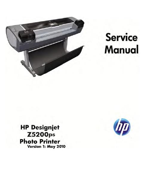 HP Designjet Z5200ps Service Manual