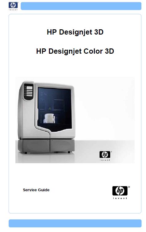 HP Designjet 3D/HP Designjet Color 3D Service Guide