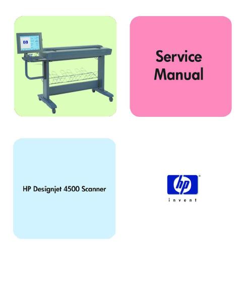 HP Designjet 4500 Scanner Service Manual