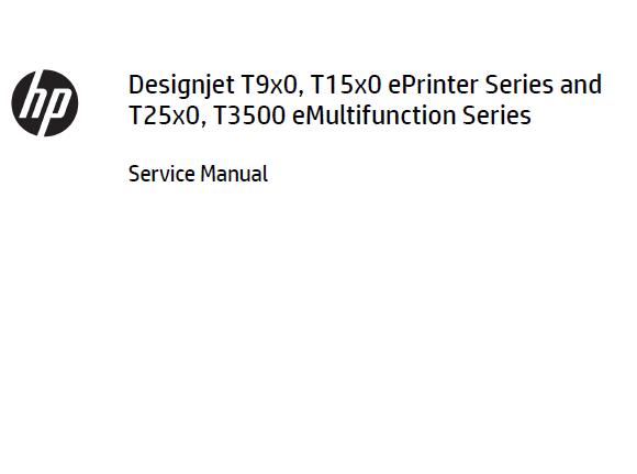 HP Designjet T920/T930/T1500/T1530/T2500/T2530/T3500 Service Manual 