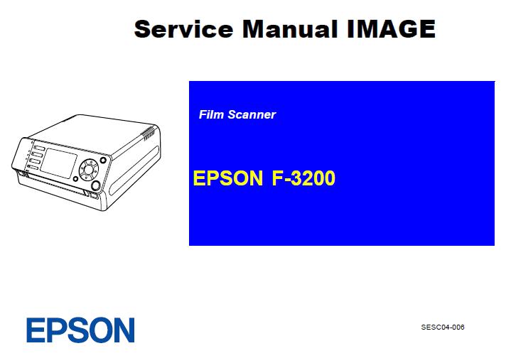 Epson F-3200 Service Manual