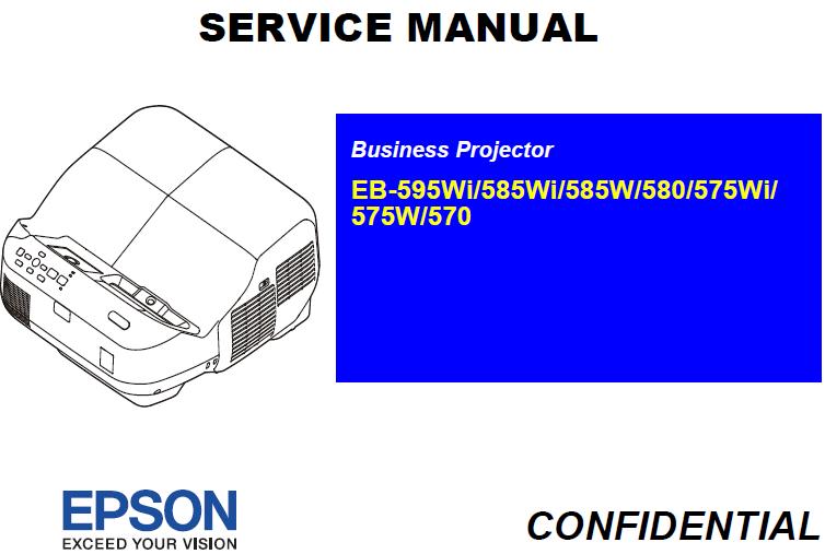 Epson EB-570/575W/575Wi/580/585W/585Wi/595Wi Service Manual