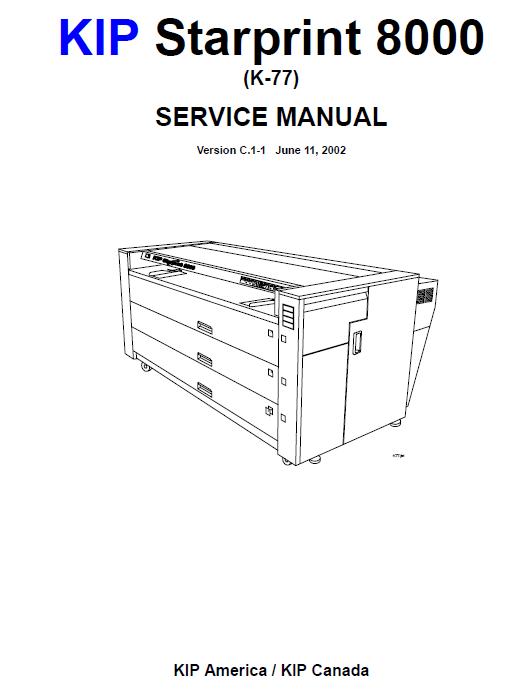 KIP Starprint 8000 Service Manual