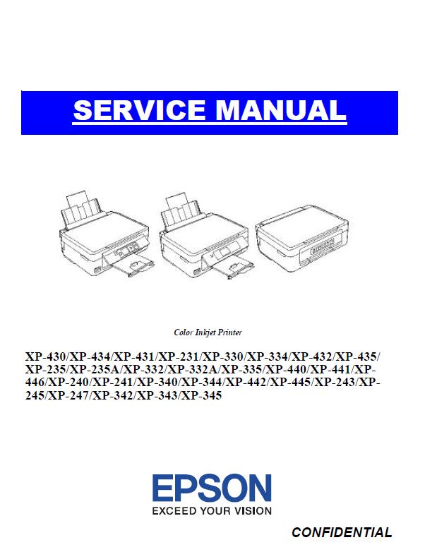 Epson XP-231-240-330-340-430-440 series Service Manual
