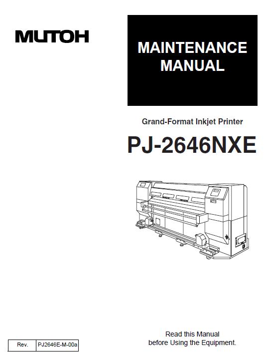 Mutoh PJ-2646NXE Service Manual