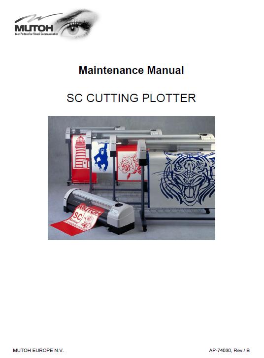 Mutoh SC-550/SC-650/SC-750/SC-1000/SC-1300 Service Manual