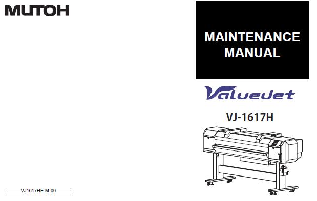 Mutoh VJ-1617H Service Manual