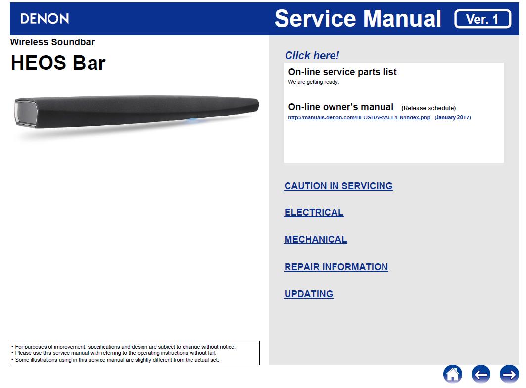 Denon HEOS Bar Service Manual