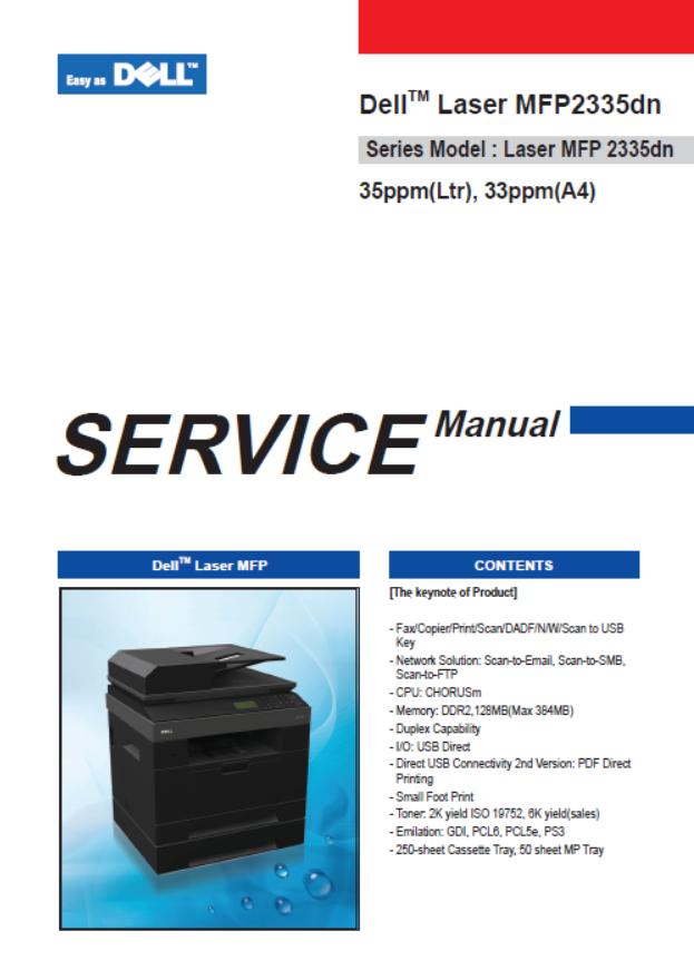 Dell MFP2335dn Service Manual