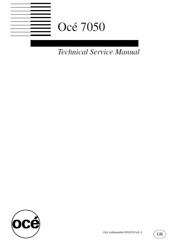 Océ 7050 Service Manual