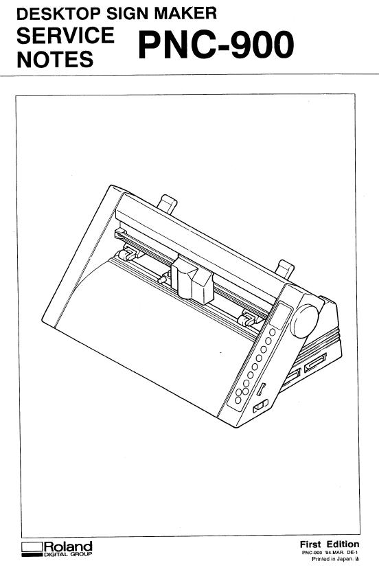 Roland PNC-900/PNC-950 Service Manual