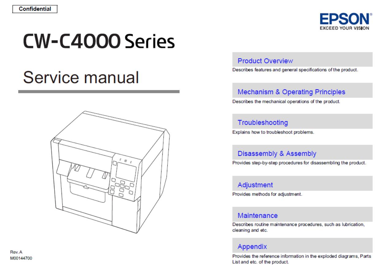 Epson CW-C4000 Series Service Manual