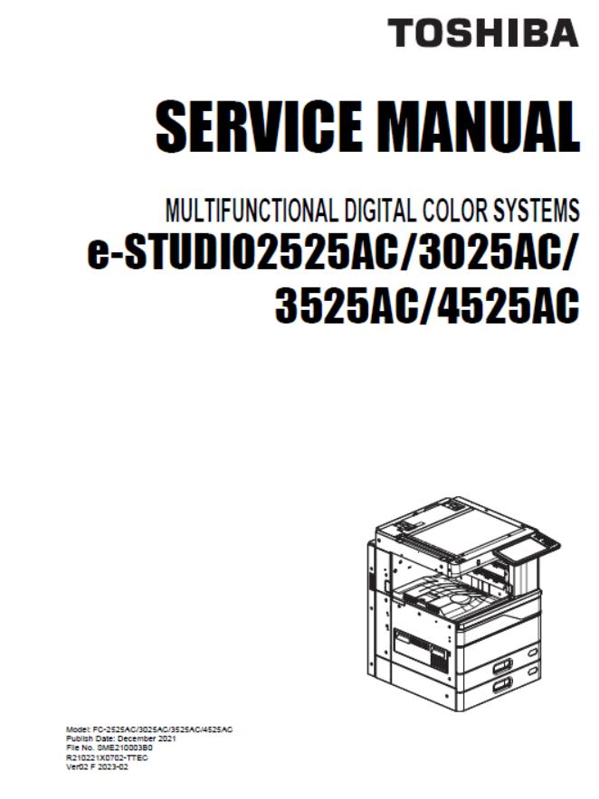 Toshiba e-STUDIO 2525AC/3025AC/3525AC/4525AC Service Manual