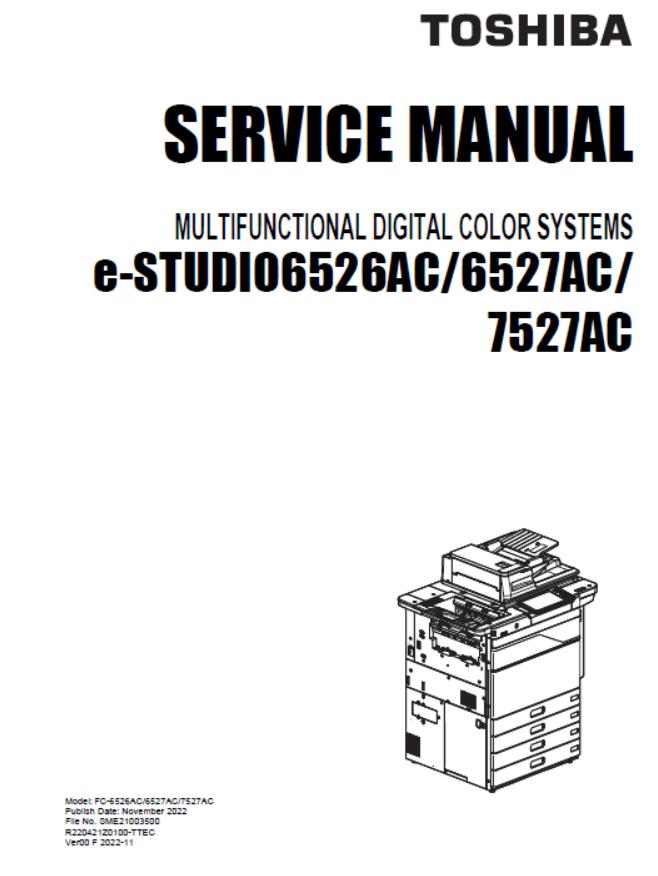 Toshiba e-STUDIO 6526AC/6527AC/7527AC Service Manual