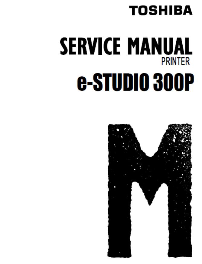 Toshiba e-Studio 300P Service Manual