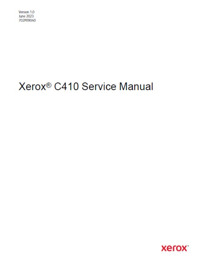 Xerox C410 Service Manual