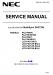 NEC MultiSync PA272W Service Manual