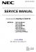NEC MultiSync PA231W Service Manual