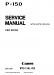 Canon imageFORMULA P-150 Service Manual