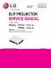 LG PF80A/PF85U Service Manual