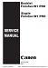 Canon  Booklet Finisher-W1 Pro/Staple Finisher-W1 Pro Service Manual