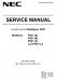 NEC MultiSync P521 Service Manual
