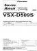 Pioneer VSX-D509S Service Manual
