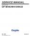 Duplo Duprinter DP-M400/M410/M420 Service Manual