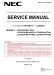NEC MultiSync LCD4020 Service Manual