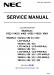 NEC MultiSync V323/V423/V463/V552/V652/V801 Service Manual