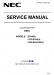 NEC E554 Service Manual